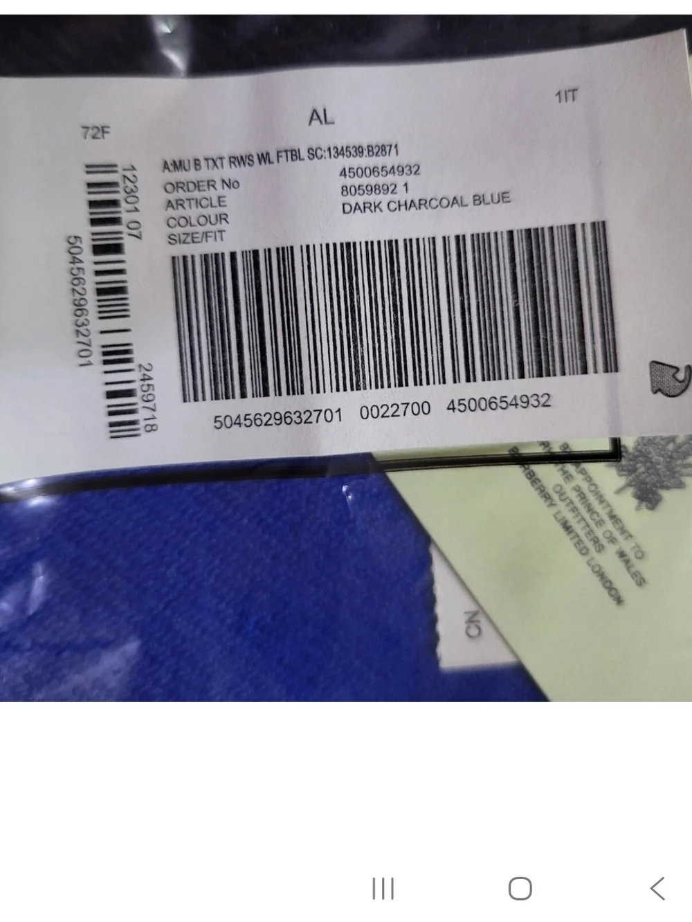 Burberry bold black